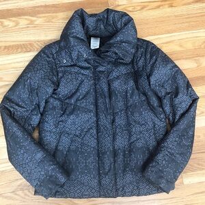 Patagonia Black Patterned Puffer Jacket